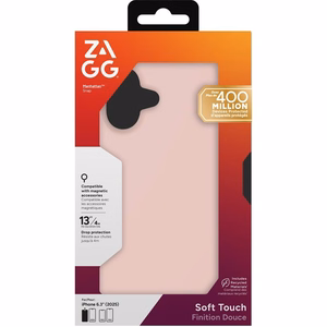 Viedtālruņa apvalks ZAGG MANHATTAN SNAP saderīgs ar MagSafe IPHONE 17 rozā