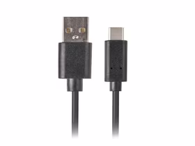 Lanberg CA-USBO-20CU-0010-BK kabel USB 1 m USB 2.0 USB A USB C melns
