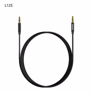 Dudao L12S AUX kabelis mini ligzda 3.5mm 1m 3 kontaktu stereo - melns