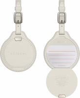 Locator saderīgs ar Apple Find My Satechi FindAll Bagāžas birkas forma Vegan Leather ST-LFALTW sand
