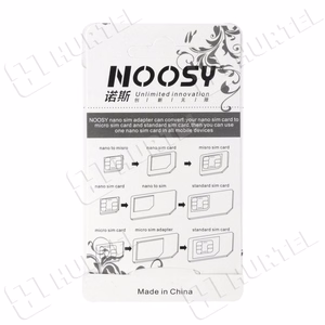 Noosa SIM karšu adapteru komplekts + atslēga - balts