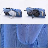 FORCELL F-PROTECT Mirage viedtālruņa apvalks saderīgs ar MagSafe IPHONE 15 Pro Max zilais putns