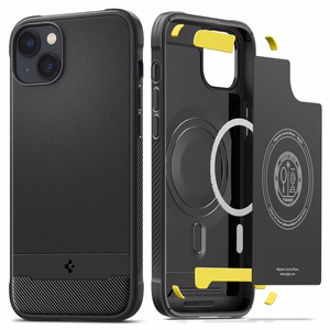 Spigen Rugged Armor Mag viedtālruņa apvalks ar MagSafe iPhone 14 - matēts melns
