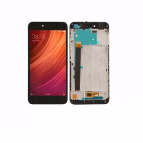 LCD Displejs Saderīgs ar Xiaomi Redmi Note 5A Balts ar frame HQ