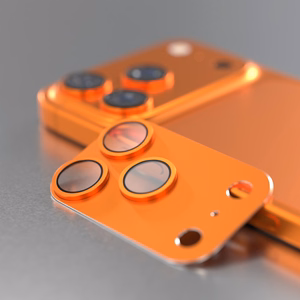 Etteri pilnīga kameras objektīva aizsargs priekš iPhone 17 Pro Max - oranžs