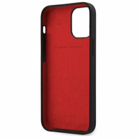 Ferrari FESSIHCP12SBK iPhone 12 mini 5.4" melns/melns cietais apvalks On Track Silicone