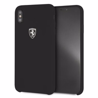 Ferrari cieta viedtālruņa apvalks iPhone Xs Max - melns/melns Silikona Off Track