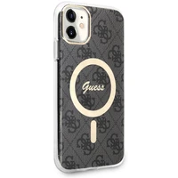 Guess GUHMN61H4STK iPhone 11 6.1" melns/melns cietais apvalks 4G MagSafe