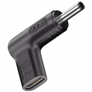 USB Type-C uz DC 4.0x1.35 mm adapteris