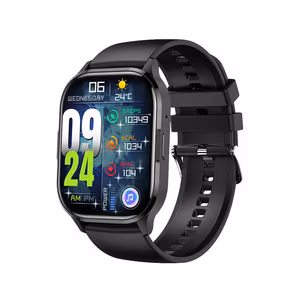 Blavec viedpulkstenis W-18 Hellia HD AMOLED ar balss zvanu (SWW18-B) melns