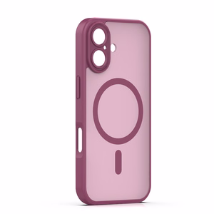 Mag Matt case for iPhone 16 6,1" maroon camera protection