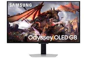 Samsung G80SD monitors 81,3 cm (32") 3840 x 2160 pikseļi 4K Ultra HD OLED sudrabs