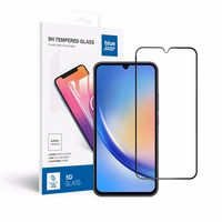 Aizsargstikls Blue Star - SAMSUNG A34 5G Pilns pārklājums (ar pilnu līmi, maza izmēra) melns