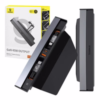 Hub Baseus T-Space ar USB-C uz lightning kabeļiem Tesla automašīnām (melns)