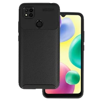 Vennus Carbon Elite viedtālruņa apvalks Xiaomi Redmi 10A, melns