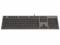 A4Tech KV-300H keyboard USB QWERTY melns, pelēks