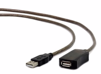 Gembird USB A/USB A M/F 5m USB cable USB 2.0 melns