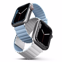 Uniq Revix siksniņa for Apple Watch 1/2/3/4/5/6/7/8/SE/SE2/Ultra 42/44/45/49mm - balts and zils