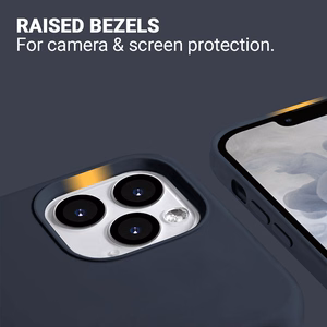 Crong Color Cover Magnetic vāciņš ierīcei iPhone 13 Pro Max, saderīgs ar MagSafe, tumši zils