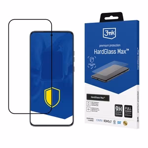 Pastiprināts pilnekrāna rūdīts stikls 3mk HardGlass Max Black priekš Motorola Edge 50 Neo