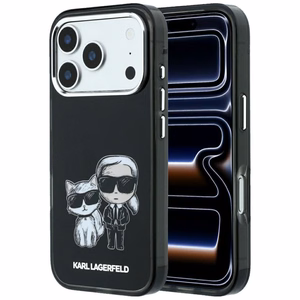 KARL LAGERFELD maciņš IPHONE 18 Pro /17 Pro saderīgs ar MagSafe (Bodies Sketch) (krāsa: melna)