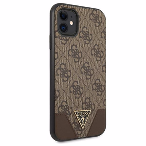 Guess 4G Triangle Collection viedtālruņa apvalks iPhone 11 6.1" / Xr 6.1" - Brūns