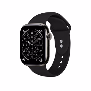 Crong Liquid siksniņa Apple Watch 38 / 40 / 41 / 42 mm, melna