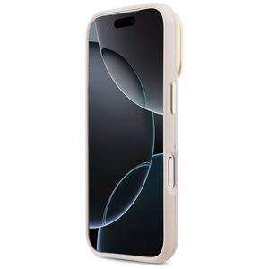 GUESS viedtālruņa apvalks IPHONE 17 Pro GUHCP17LPCS4GSP (Grained PU Big 4G & Stand Camera) rozā