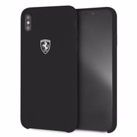 Ferrari cieta viedtālruņa apvalks iPhone Xs Max - melns/melns Silikona Off Track