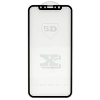 Rūdīts stikls pilnīgas līmes 5D IPHONE XR (6,1") melns