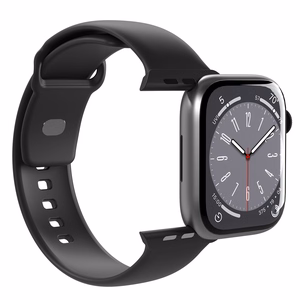 Puro Icon silikona siksniņa Apple Watch 42/44/45/49 mm - melns (2 gab.)
