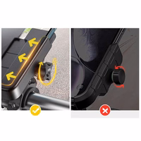 Wozinsky metal bicycle phone turētājs, scooters melns (WBHBK3)