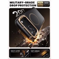 Supcase IBLSN Ares Flip Mag Magnētiskais viedtālruņa apvalks iPhone 17 Pro - zelta