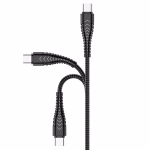 VEGER kabelis USB A uz Type C 2,4A V104 1,2 m melns