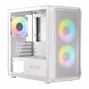 Logic PORTOS ARGB MINI USB 3.0 datora korpuss, balts