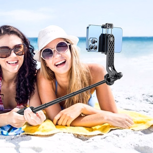 Selfie nūja Hoco trijkājis ar bezvadu pulti K21 melns