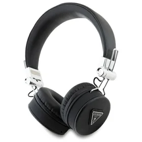 Guess Bluetooth ENC GUBH70PGTSPSK uz ausīm austiņas melnas/melnas graudainas klasiskās apaļās formas