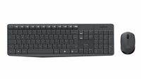Logitech MK235 keyboard Mouse included USB QWERTY US International pelēks