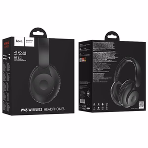 HOCO bezvadu austiņas Bluetooth W45 melnas