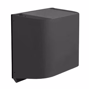 HiSmart HT260331 krāsota metāla ārējais pārsegs vienas telpas rekuperatoram, 300 × 253 × 140 mm, melns