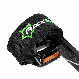 Rockbros GZT1001BK velosipēda pedāļu siksnas, 2 gab. - melnas