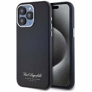 Karl Lagerfeld hotel RSG iPhone 15 Pro viedtālruņa apvalks - melns