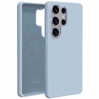 Etteri Silikona Mag maciņš for Samsung Galaxy S25 Ultra gaiši zils