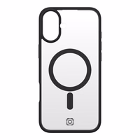 Incipio Velocity MagSafe - maciņš iPhone 16 Plus (Clear / melns)