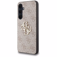 Guess 4G Big Metal Logo viedtālruņa apvalks Samsung Galaxy A35 - rozā