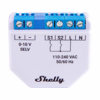 Shelly Plus 0-10V gaismas regulators, WiFi/Bluetooth