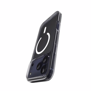 Puro Impact caurspīdīgs D3O TPU+PC magnētiskais viedtālruņa apvalks iPhone 17 Pro Max - caurspīdīgs
