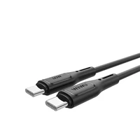 WiWU - Starlink sērijas datu kabelis Wi-C043E USB C uz USB C 30W - melns