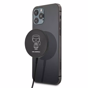 Karl Lagerfeld 15W bezvadu lādētājs ar MagSafe - melns