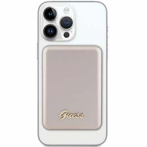 Guess MagSafe Metal Script Logo беспроводной внешний аккумулятор 15W 5000mAh - золотой